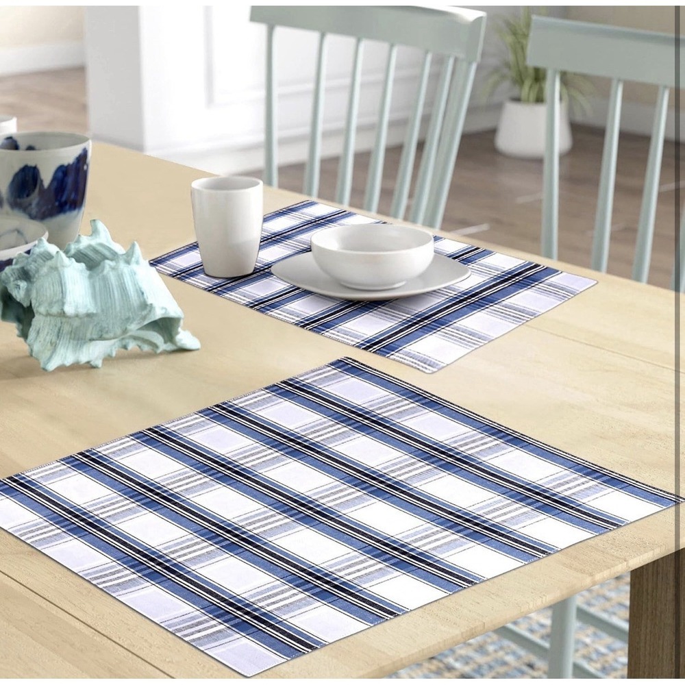 Urban Villa 100% Cotton 6-piece Placemat Set 14"x20"